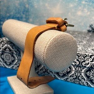 Louis Vuitton Tan Leather Poignet Strap with Gold Buckle